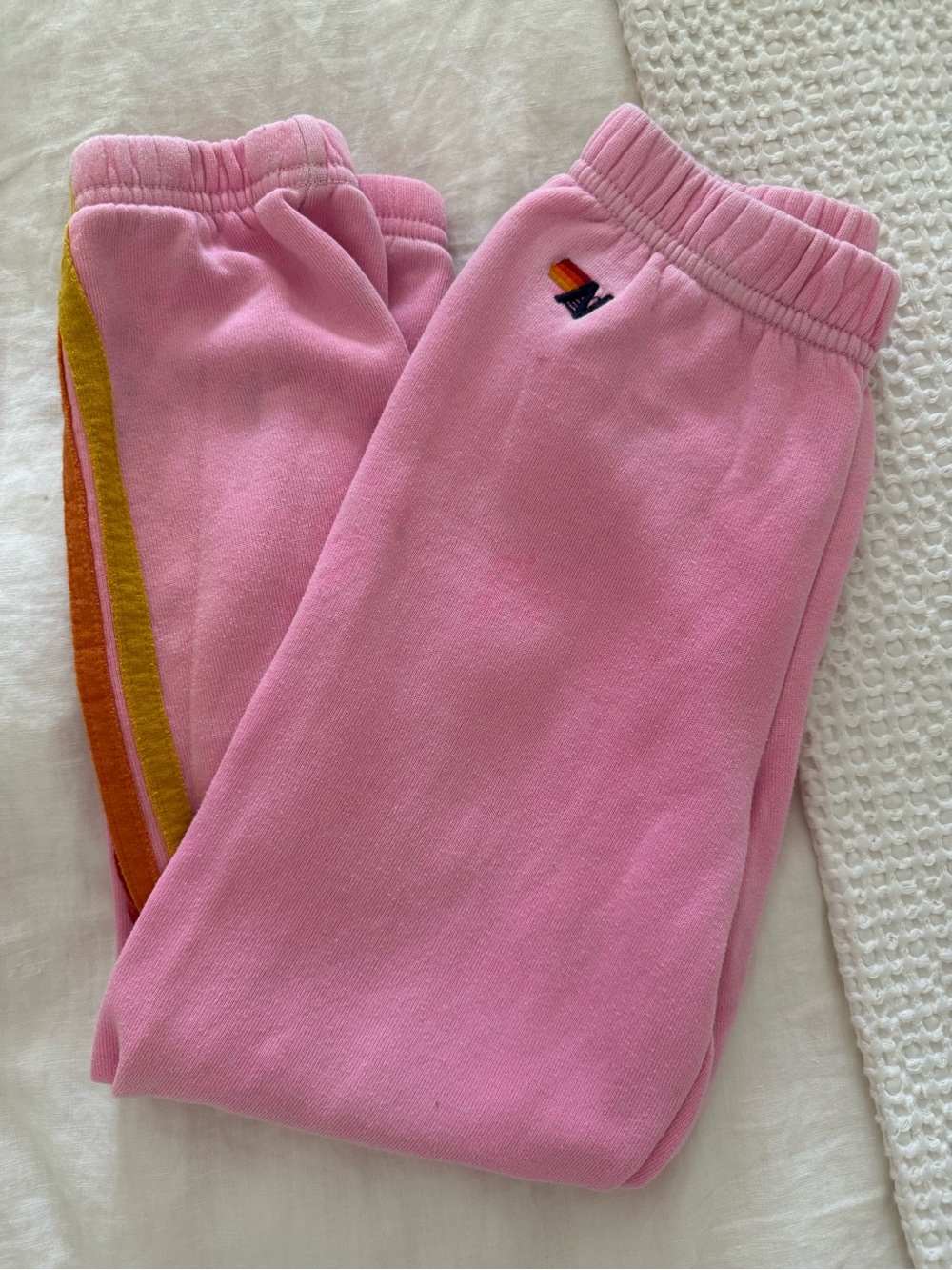 Aviator Nation Girls Pink Jogger Sweatpants size 10